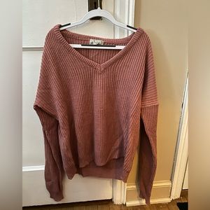 women’s pink sweater